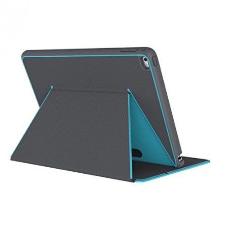 Speck Products DuraFolio Case and Viewing Stand for iPad Air 2, Slate Grey/Peacock Blue