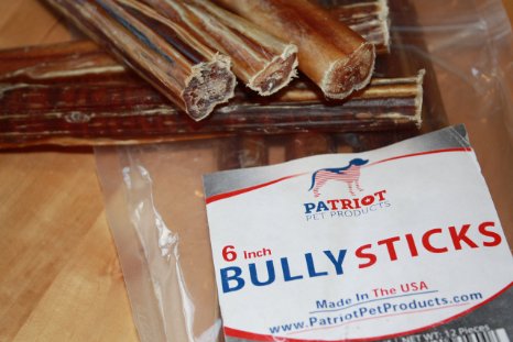 Best 6 Inch Bully Sticks (6 pack) - Made In The USA From 100% Natural Free Range Grass Fed American Beef - No Antibiotics/Hormones - Hand Picked Low No Odor Dog Treat - Healthy Lean Protein Chew - USDA/FDA Approved Bullies