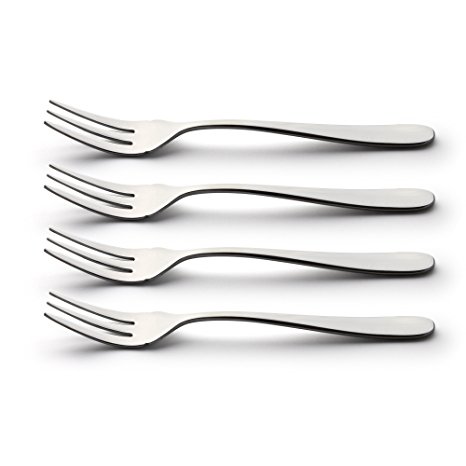 Windsor Stainless Steel Pastry Forks, Silver, Set of 4