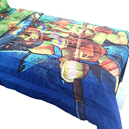Teenage Mutant Ninja Turtles Twin-Full Bed Comforter Time to Shell Up Bedding
