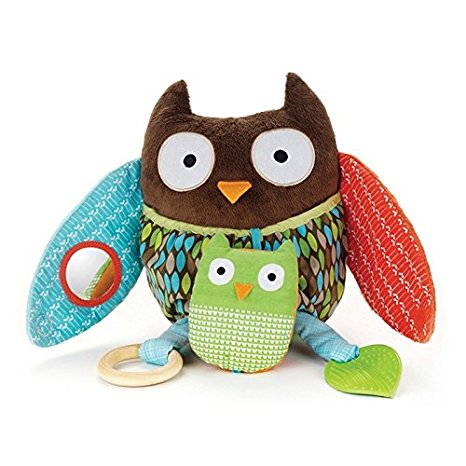 Skip Hop Baby Treetop Friends Hug-and-Hide Wise Owl Activity Toy, Multi