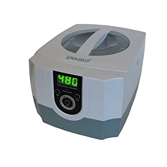 iSonic P4800 Commercial Ultrasonic Cleaner, 1.5 Quart/1.4L, White/Gray Color, Plastic Basket, 110V