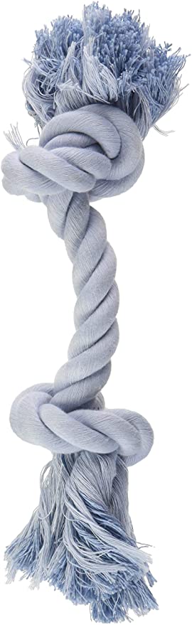 Dogit 72376 Blue Cotton Rope Bone, Medium