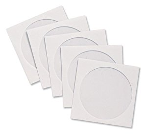 Compucessory CD Sleeve Envelopes Paper with Window W126xH126mm White Ref CCS26500 [Pack 100]