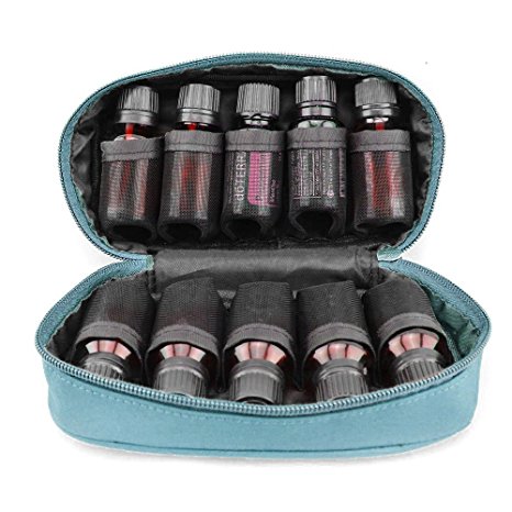 Soothing Terra Essential Oil Carrying Case - High Quality Essential Oils Case: Holds 10 Bottles - Size 5ML, 10ML, 15ML or 10 ML Roll-ons