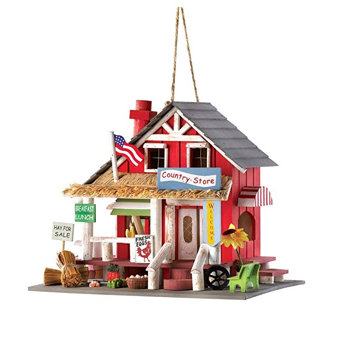 Gifts & Decor Rustic Old Time Country Store Wooden Bird House