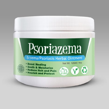 Psoriazema - Eczema & Psoriasis Herbal Ointment, Contains Certified 100 % natural ingredients, Soothes and Moisturizes Skin