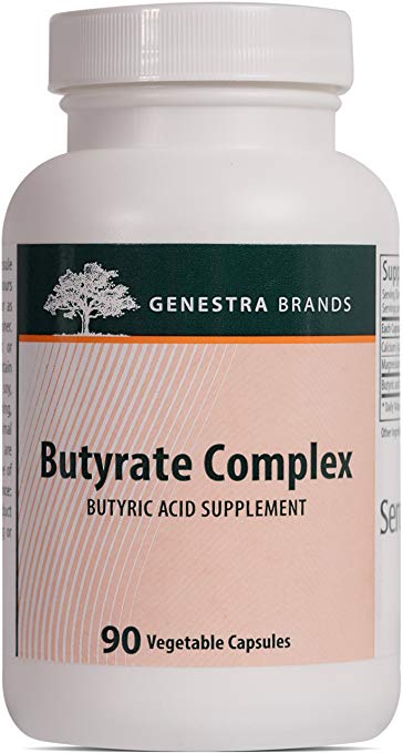 Genestra Brands - Butyrate Complex - 610 mg of Butyric Acid from Calcium/Magnesium Butyrate - 90 Capsules