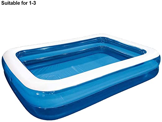 AILAAILA Inflatable Pool, Family Inflatable Swimming Pool for Baby, Kiddie, Kids, Adult, Infant, Toddlers Outdoor, Garden, Backyard, Summer Water Party