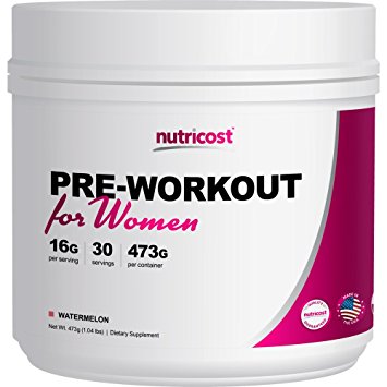 Nutricost Pre-Workout Powder for Women (Watermelon) 30 Servings