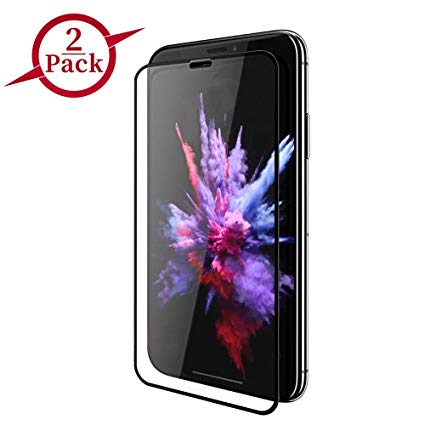 [2-Pack] Screen Protector Compatible for iPhone XR,Full Coverage,Case Friendly,No-Bubble,9H Tempered Glass,6.1 Inch