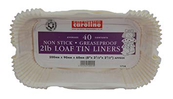 2lb Loaf Tin Liner - Pack of 40 - 20cm