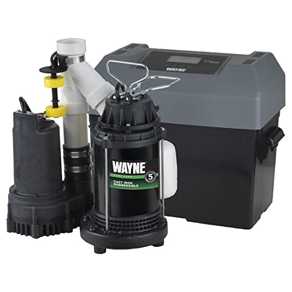 Wayne WSSM40V 1/2 hp Combination Primary and Backup Sump Pump System