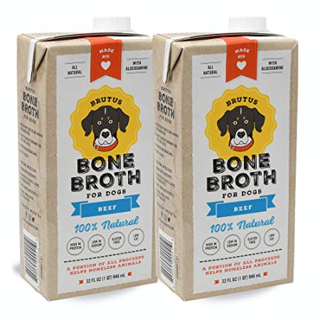 Brutus Bone Broth for Dogs | Beef 2-Pack | Glucosamine & Chondroitin for Joints