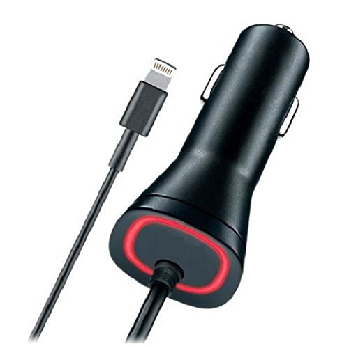 Apple iPhone 5 5S 6 6S 6  6S  New Lightning Rapid Car Charger - 6 Foot Coiled Cord 5v / 2.1 Amp MFI Ceritified