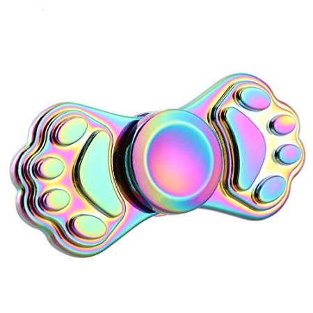 DSSY Metal Rainbow Color Hand Spinner High Speed EDC Fidget Toys for Relieving ADHD, Anxiety, Stress and Boredom (Color 01)