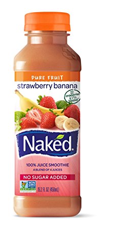 Naked, Juice Strawberry Banana, 15.2 oz