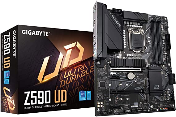 GIGABYTE Z590 UD (LGA 1200/ Intel Z590/ ATX/ Triple M.2/ PCIe 4.0/ USB 3.2 Gen 2/ 2.5GbE LAN/ Motherboard)