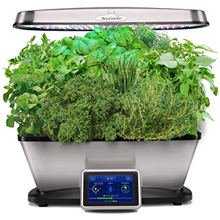 AeroGarden Bounty Elite Wi-Fi with Gourmet Herb Seed Pod Kit, Stainless