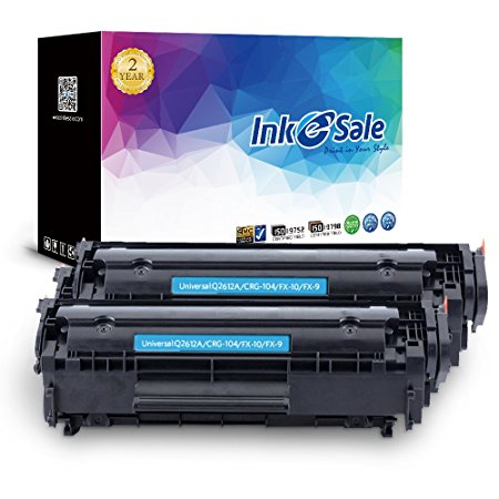 INK E-SALE Q2612A 12A Compatible Black Toner Cartridge for HP LaserJet 1010 1012 1018 1020 1022 1022n 1022nw 3015 3020 3030 3050 3052 3055 M1319F MFP 2-Pack
