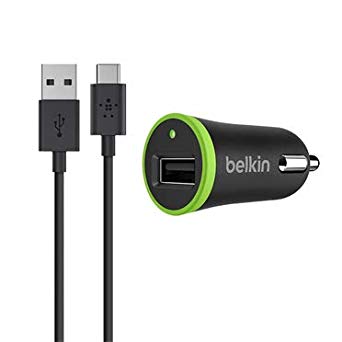 Belkin F7U002BT06-BLK - Type USB-C Car Charger USB-C Cable - 10 Watt