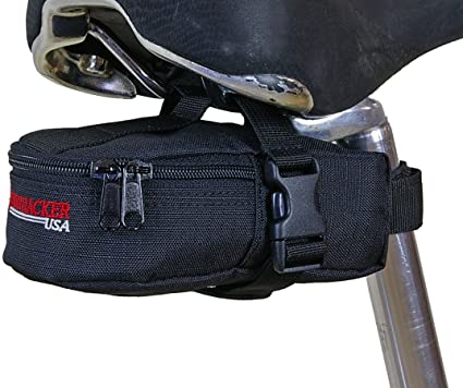 Bushwhacker Butte Black- Bicycle Seat Bag Cycling Tool & Tire Pack Bike Under Seat Wedge Saddle Bag Rear Front Frame Accessories