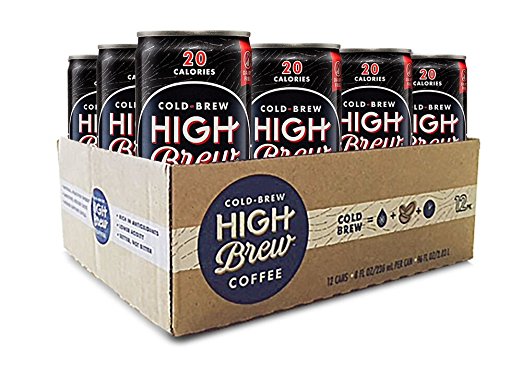 High Brew Cold Brew Coffee - Black & Bold, 8 Ounce (12 Count)