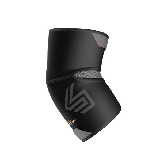Shock Doctor Elbow Compression Sleeve with Extended Coverage (Black)