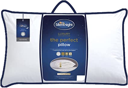 Silentnight The Perfect Pillow – Personalise to Your Sleeping Position Ideal for Back, Front and Side Sleepers with a Soft Touch Cover and Zip Access – Machine Washable and Hypoallergenic
