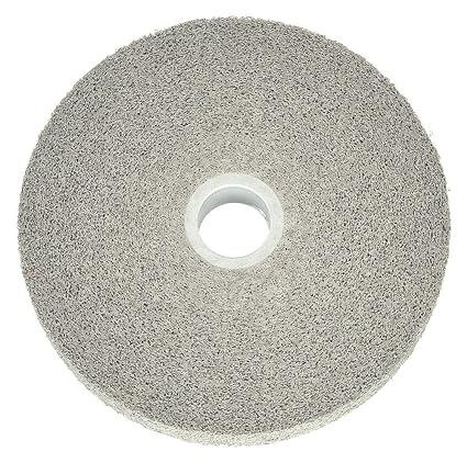 Scotch-Brite XL-WL Deburring Abrasive Wheel, Silicon Carbide, 6" Diameter, 1/2" Width, 1" Arbor, 9S, Fine Grit (Pack of 1)