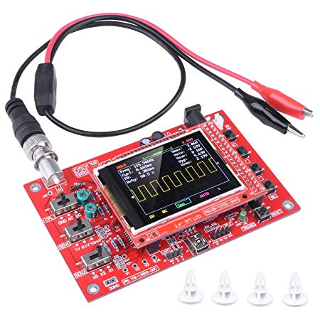 Quimat DSO138 Pocket-size Digital Oscilloscope Kit Open Source 2.4 inch TFT 1Msps with Probe Assembled Vision (Welded)