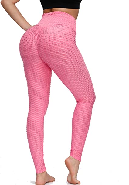KEWIAR High Waist Yoga Pants Tummy Control Ruched Butt Lifting Stretchy Leggings Workout Running Booty Tights