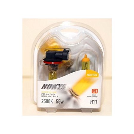 Nokya Hyper Yellow H11 Car Headlight Bulb (S1) NOK7618.