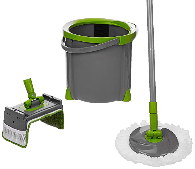 Presto! Spin Mop with Flat and Round Mop Heads