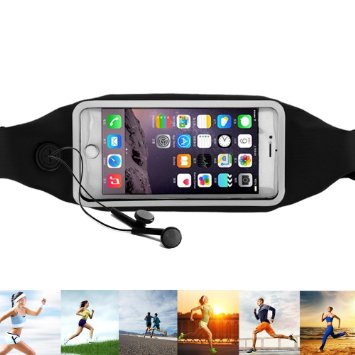 Running BeltURPOWER Running Fanny Pack for Cycling Hiking Walking Running Riding bikes FitnessDual Pocket Lycra Sweatproof Pouch fits iPhone 6 PlusSamsung Galaxy S6 Edge Nokia HTC Blackberry