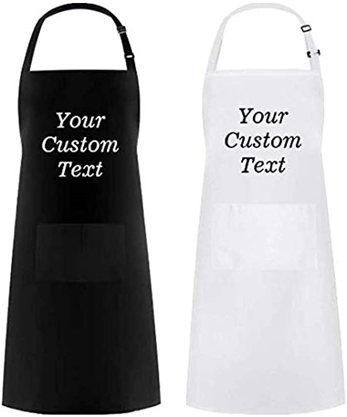 BrightTexts Personalized Aprons, Customized Apron for Men and Women, Custom Text Apron, Gift for Him or Her, Gift for Chef, Couple Gift, Birthday Gift