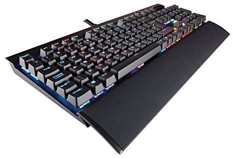 Corsair CH-9101014-UK K70 Rapidfire Cherry MX Speed Performance Multi-Colour RGB Backlit Mechanical Gaming Keyboard - Black