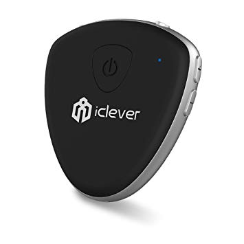 iClever Wireless Audio Adapter, 2-in-1 3.5mm Bluetooth Transmitter Receiver aptX Low Latency for Speaker TV Home Stereo System