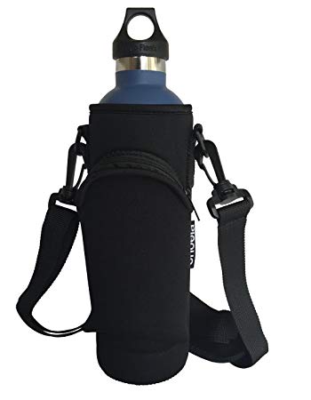 24oz Pocket Carrier for Hydro Flask Type Bottles with Adjustable Straps (Neoprene Sleeve/pouch)