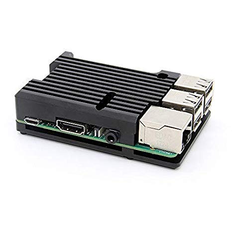 Raspberry Pi Armor Case, Raspberry Pi Metal Case with Passive Cooling/Shell Heat Dissipation for Raspberry Pi 3B /3B