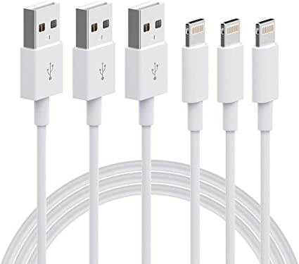 SANYEYE iPhone Charger,MFi Certified Lightning Cable,3Pack(6FT) Durable Fast Charging Cable Cord Compatible iPhone 12/11/Pro/XS/Max/X/XR/8/Plus/7/7 Plus/6/5S iPad&More