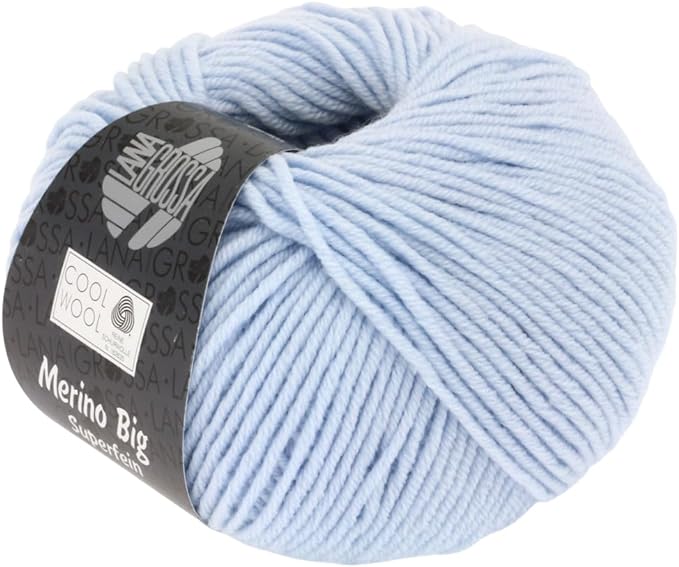 Lana Grossa Cool Wool Big, 604 Light Blue Yarn