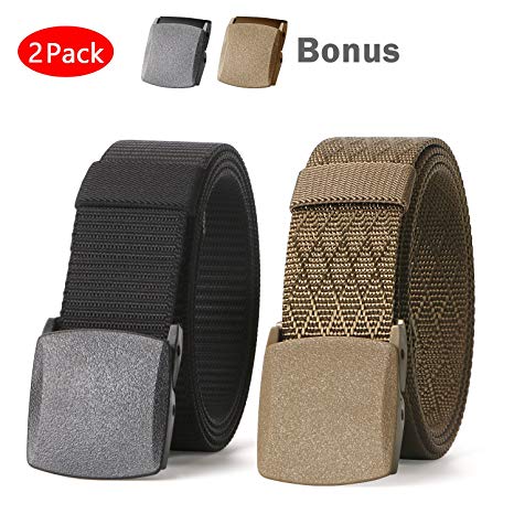 JASGOOD Nylon Canvas Breathable Military Tactical Men Waist Belt With Plastic Buckle