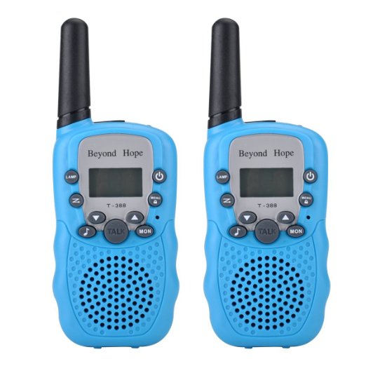 Beyond Hope Walkie Talkies(Upgraded Version) Twin Toy for kids Easy To Use and Kids Friendly 2-Way Radio 3-5KM Range Gift for kids(Blue)