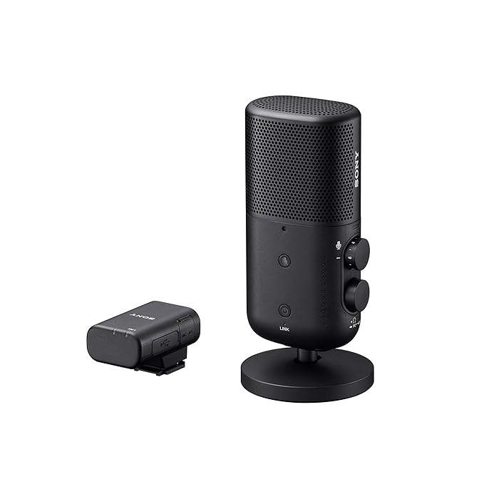 SONY ECM-S1 Wireless Streaming Microphone for Podcast | Singing | Livestreaming | Gaming - Black