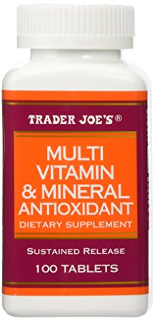 Trader Joe's Multi Vitamin & Mineral Antioxidant 100 Tablets