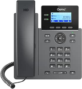 Ooma 2602W Wi-Fi IP Desk Phone Exclusively for Ooma Office VoIP with Virtual Receptionist, Desktop and Mobile App, Video Conferencing. Subscription Required