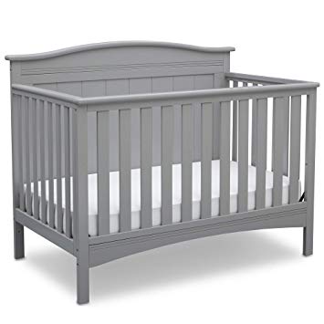 Delta Children Bennett 4-in-1 Convertible Baby Crib, Grey
