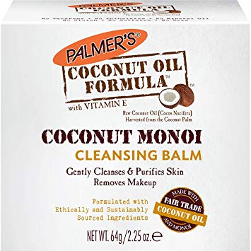 Palmer's Coconut Oil Formula, Coconut Monoi Facial Cleansing Balm | Gently Cleanses & Purifies Skin | Makeup Remover | Jar 2.25 oz