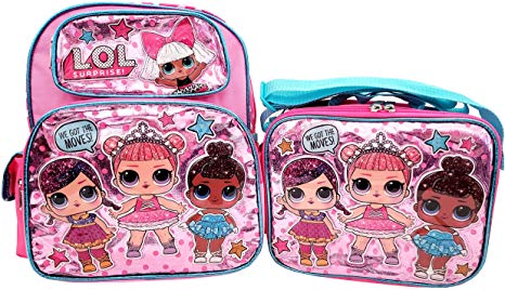 L.O.L. Surprise! 12 inch Backpack and Lunch Box Set - Glitter Series